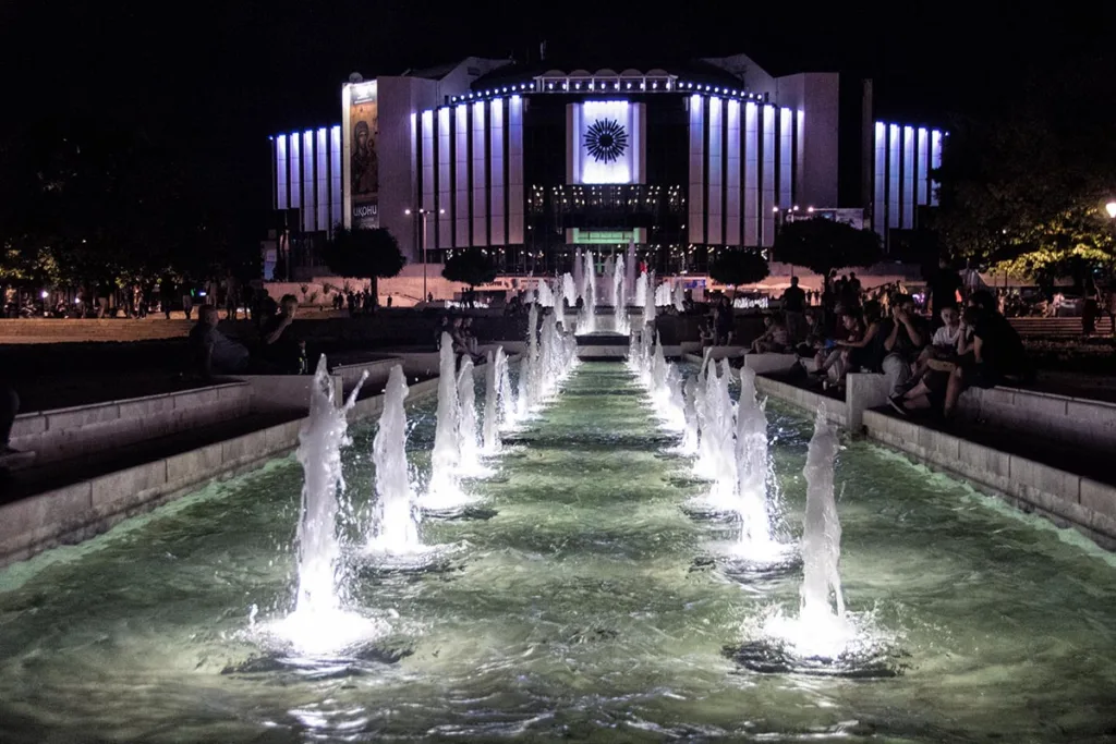Fountain for National Palace of Culture in Sofia Bulgaria | Sofia Bulgaria Travel Guide