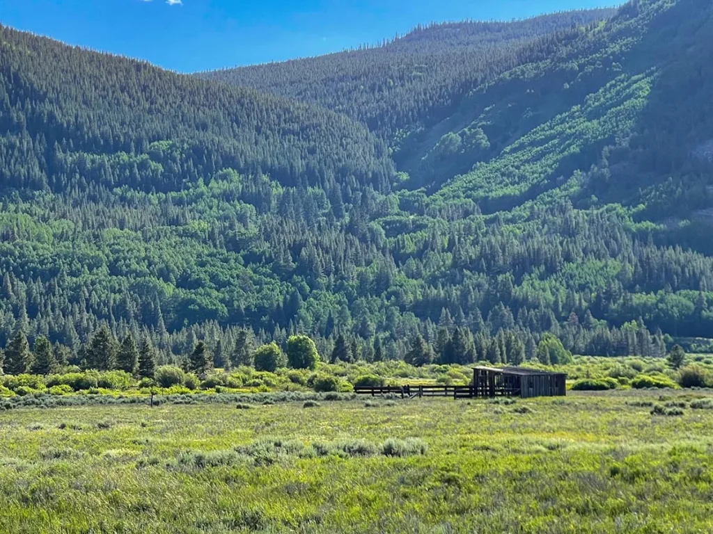 View South from Camp Hale to Old Buildings
