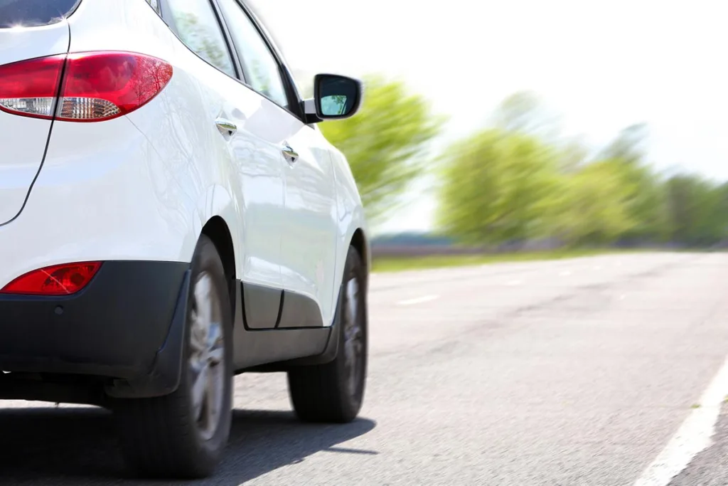 White Car on Road
