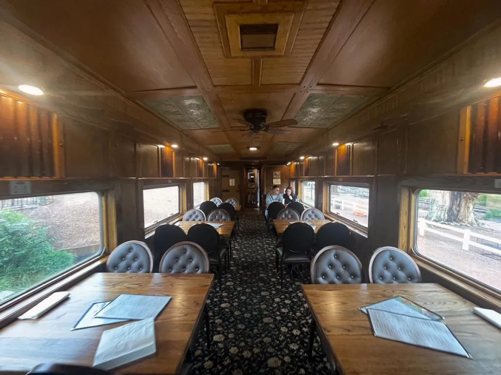 Dining Car in Royal Gorge Train