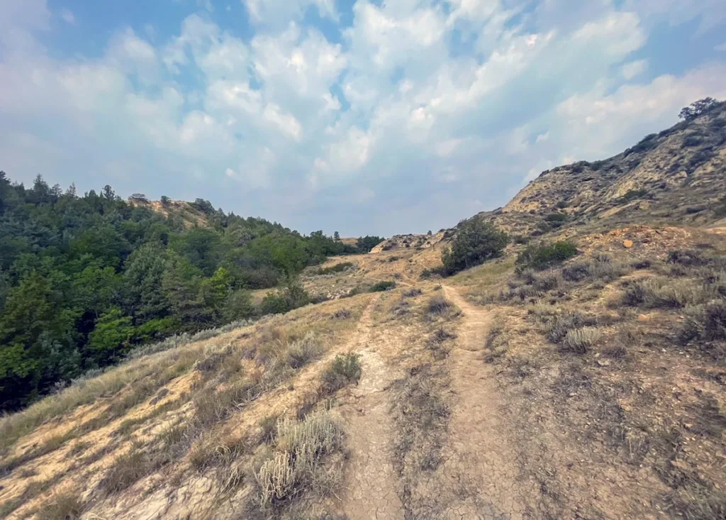Hiking Towards the Big Plateau in Theodore Roosevelt NP - North Dakota