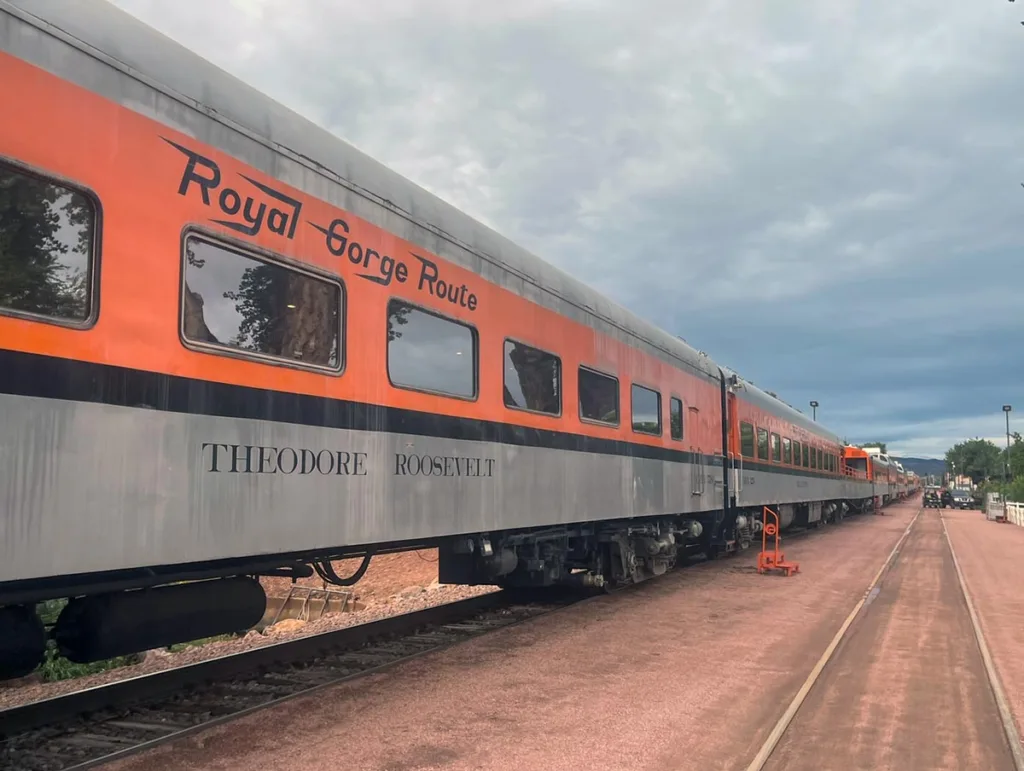 View of Royal Gorge Train in Station - Canon City