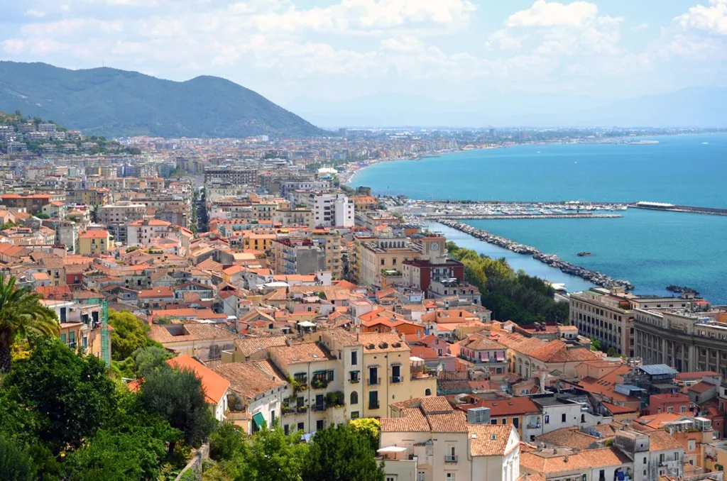View over Salerno Italy