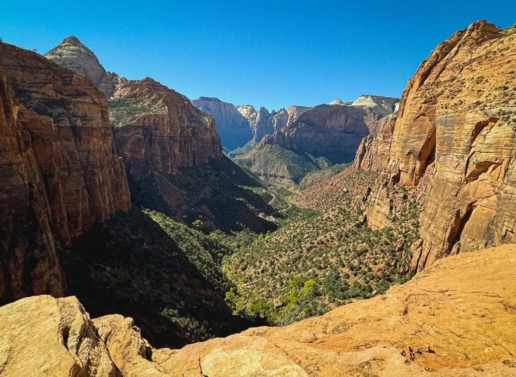 Canyon Overlook View of Canyon - Zion National Park