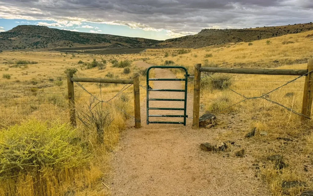 Gate on Lower Trail of Trail through Time Colorado