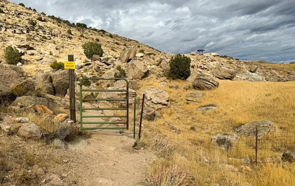 Gate on Upper Trail of Trail through Time