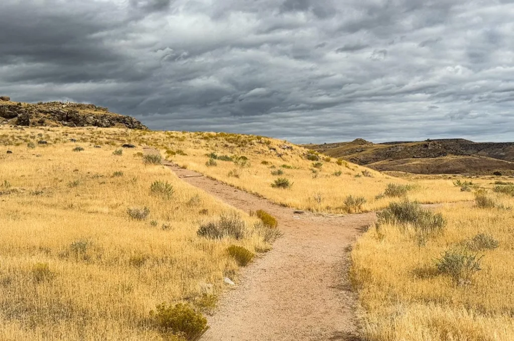 Upper and Lower Trail Junction on Trail through Time Colorado