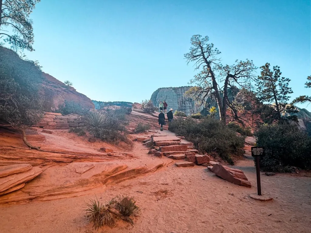 View Towards Scouts Lookout in Zion National Park