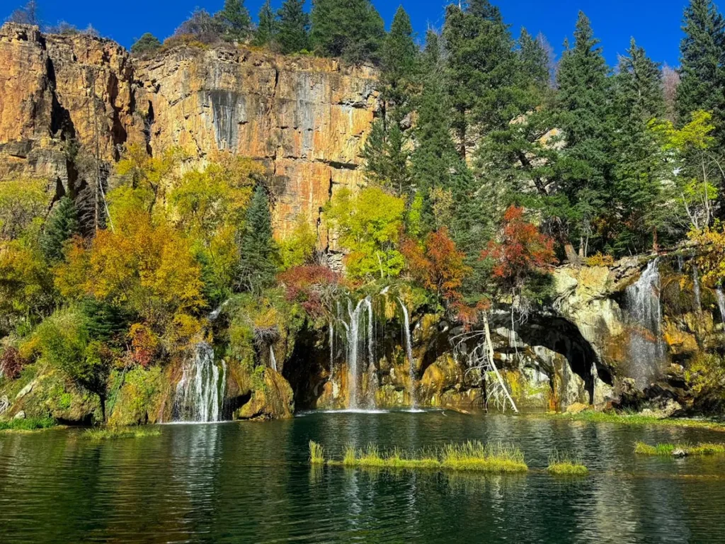 View of the Hanging Lake in Colorado