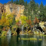 View of the Hanging Lake in Colorado