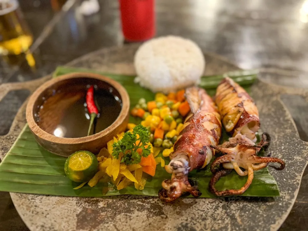 Stuffed Squid in Boracay Philippines