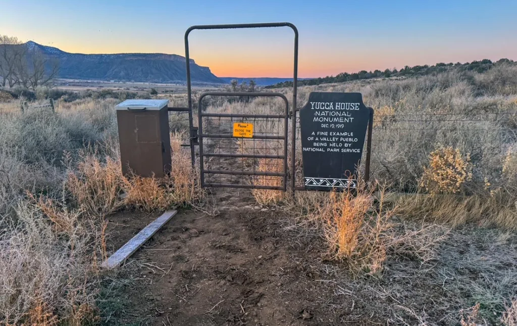 Entrance to Yucca House National Monument