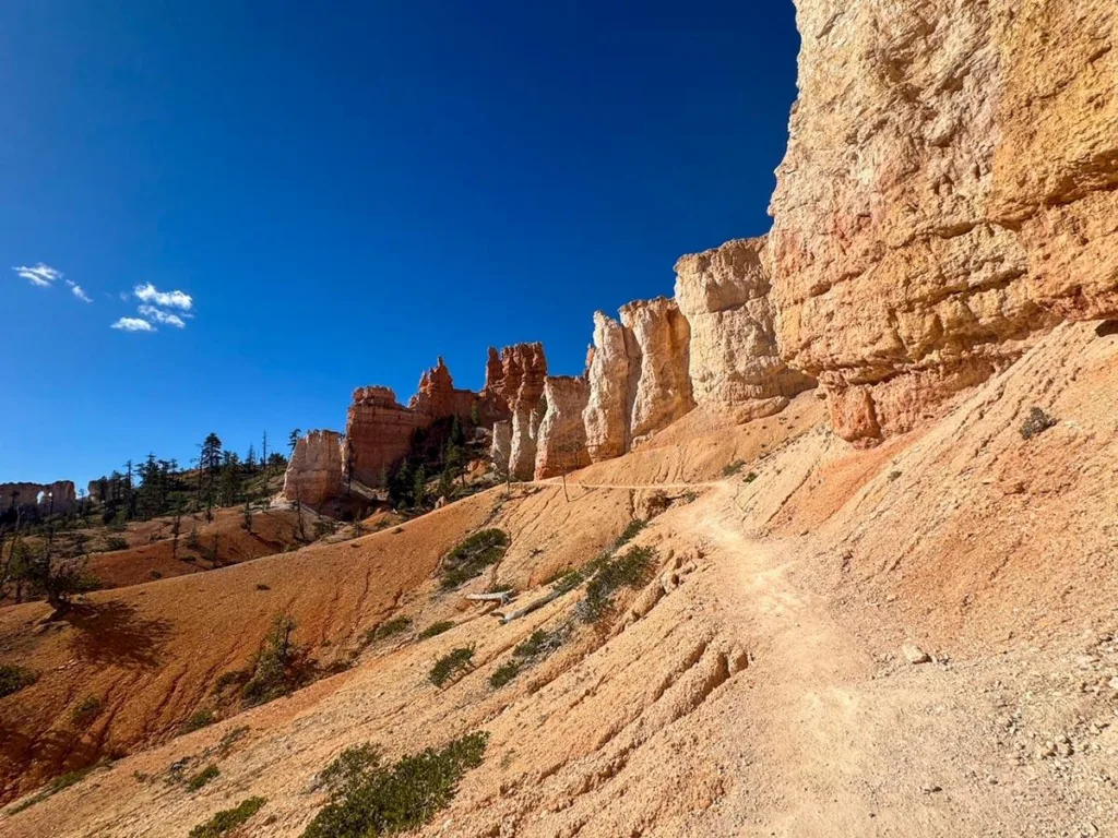 Hiking the Ledge Under the Hoodoos - Fairyland Trail