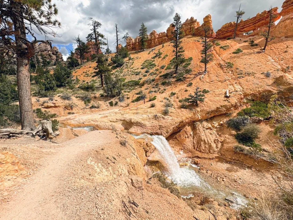 Tropic Ditch Waterfall - Mossy Cave Trail - Bryce Canyon Utah