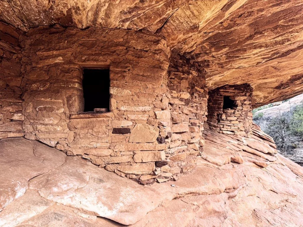 View of House on Fire Cliff Dwelling