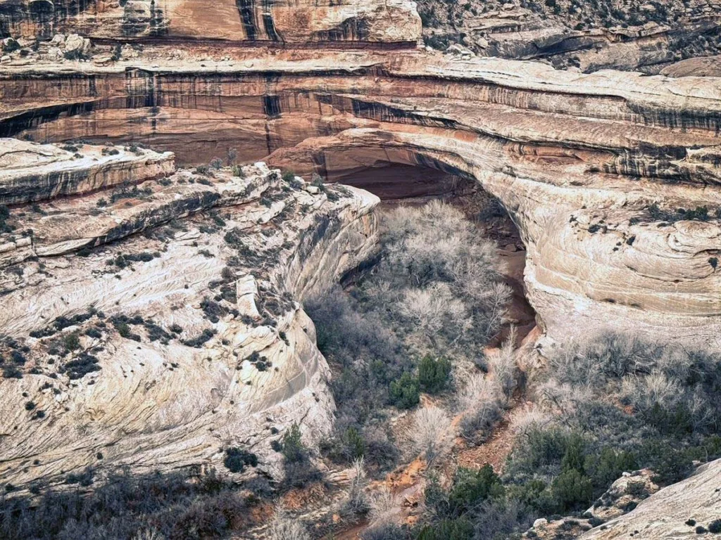 Overlook of Kachina Bridge - Natural Bridge National Monument - Utah