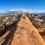 Traversing Slick Rock Fin - Devil's Garden Trail Hike - Arches