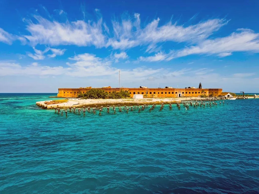 View of Fort Jefferson from Water - Dry Tortugas