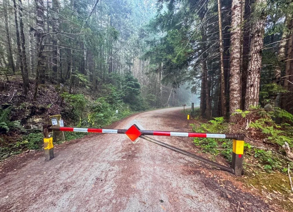 Access Gate - Tall Trees Trail - Redwood NP
