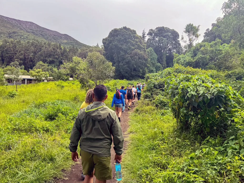 Start of the Santa Ana Volcano Hike