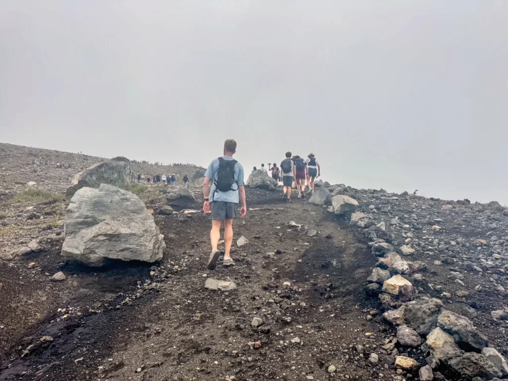 Hiking to the View of the Crater - Santa Ana Volcano